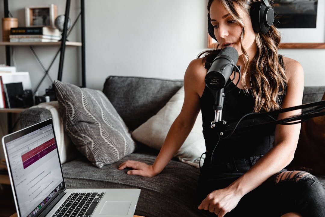professional podcast microphone setup