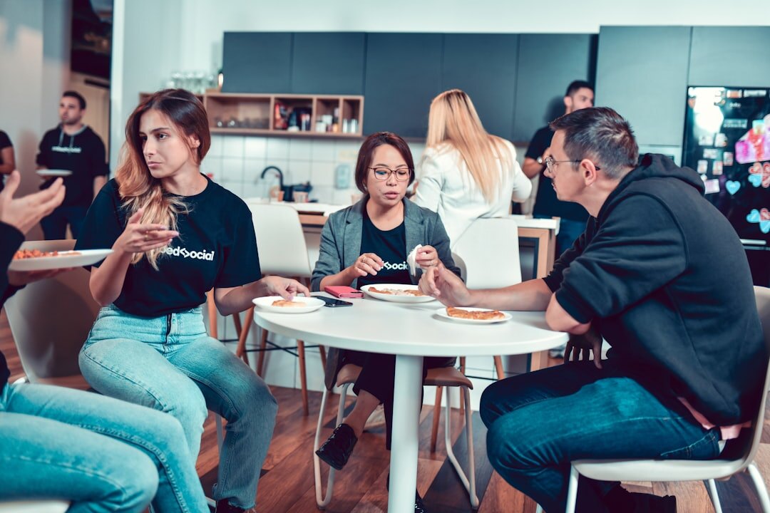 group discussion about content