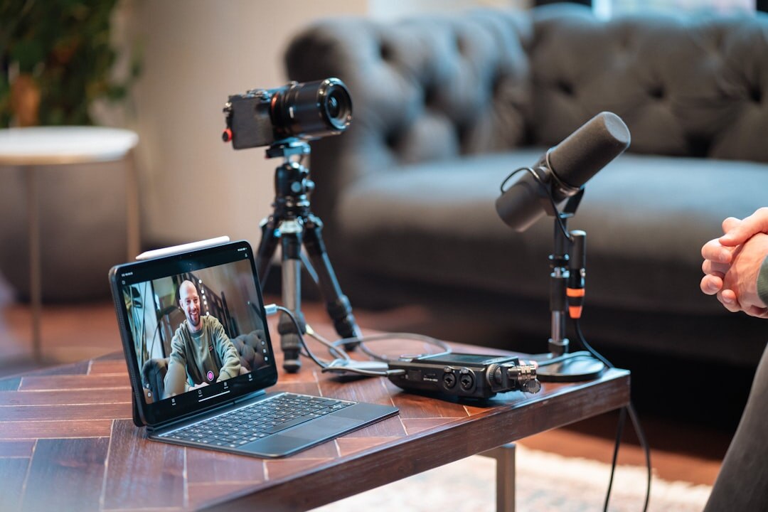 group discussion in podcast studio